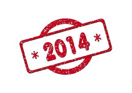 2014 as a stamp
