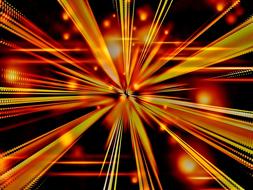 zoom effect fire sparks as background