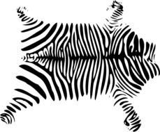 clipart of african skin zebra