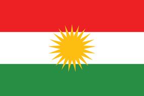 clipart of kurdistan flag country