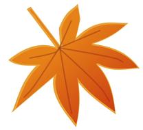 orange marihuana fall leaf