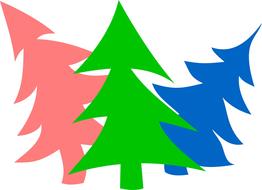 christmas fir trees