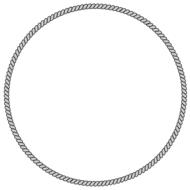 Circle hawser, at white background, clipart