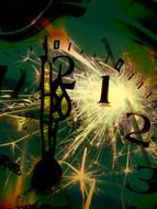 sylvester new year clock