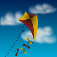 color kite flying in the sky during the wind