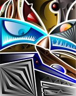 abstract cubism surreal art