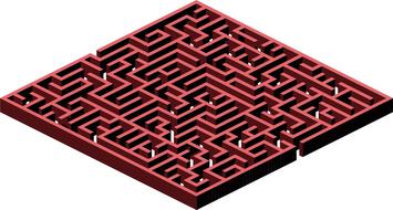 clipart of labyrinth maze wall