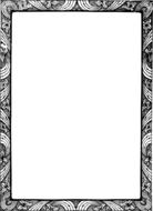 decorative flowers frame ornate