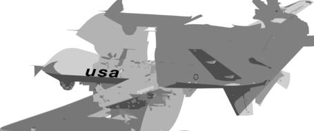 Grey, white and black model of the aircraft, at white background, clipart