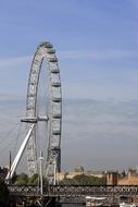 Ferris wheel in the city against the sky