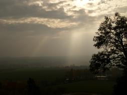 Light sun Rays Clouds