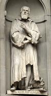 statue of Galileo Galine in Florence, Italy