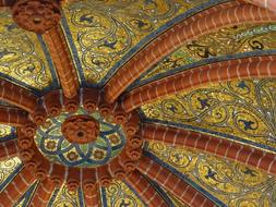 Tower Ceiling ornament Cover painting