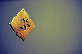 Wood flower sign