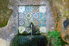 Fountain tile Water Flow