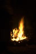The Flame Glowing
