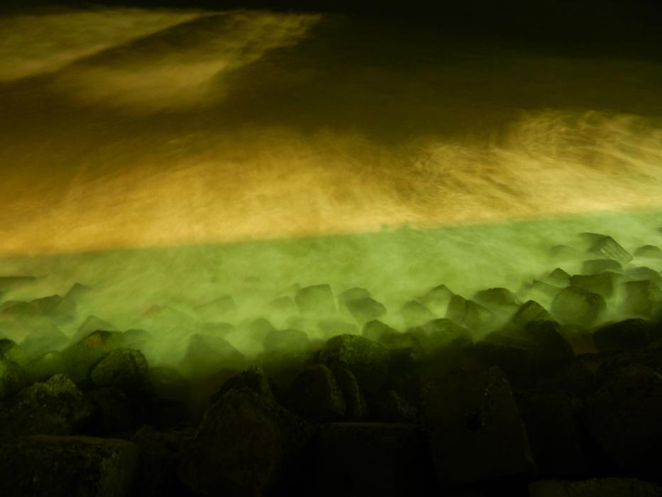 Mist Night in green background