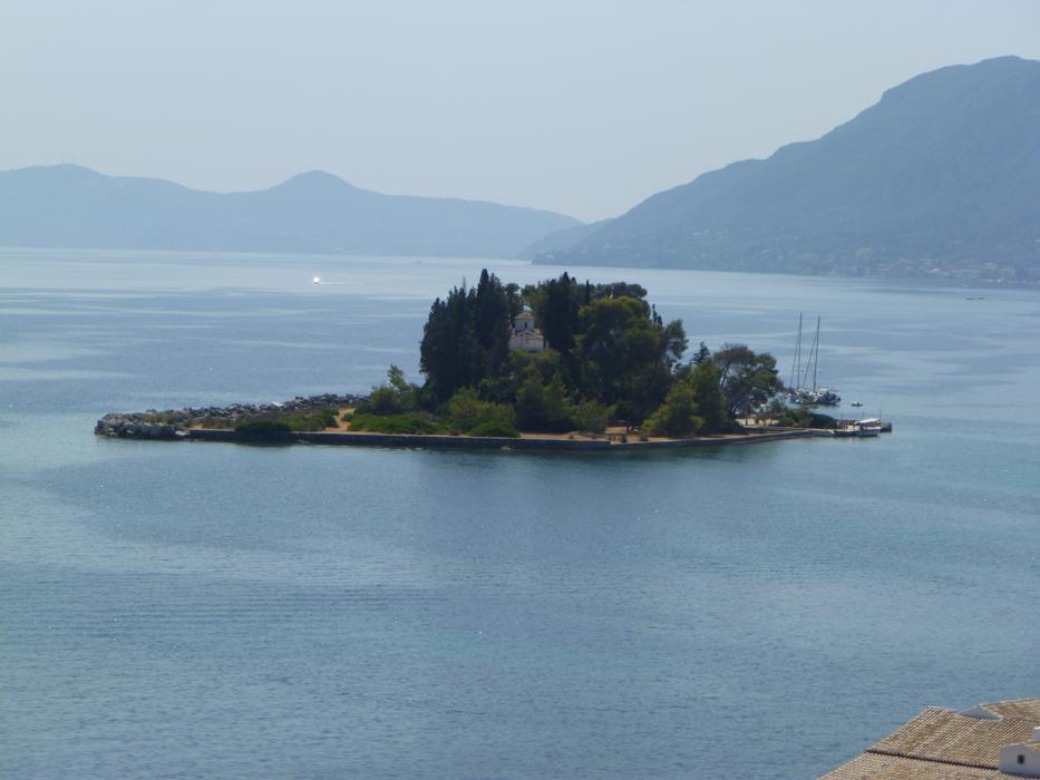 landscape of Mice Island Pontikonissi