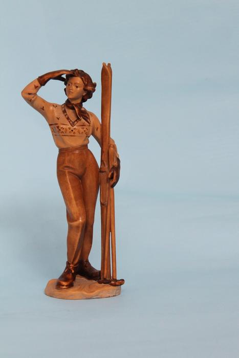 Wood Omino statue