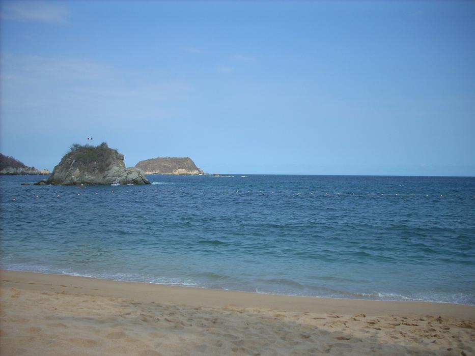 beach near the sea on an island in mexico