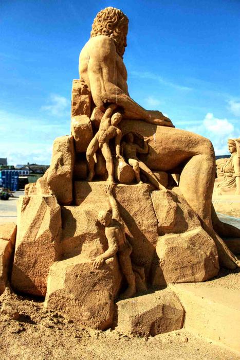 Sand Sculpture Sandworld art