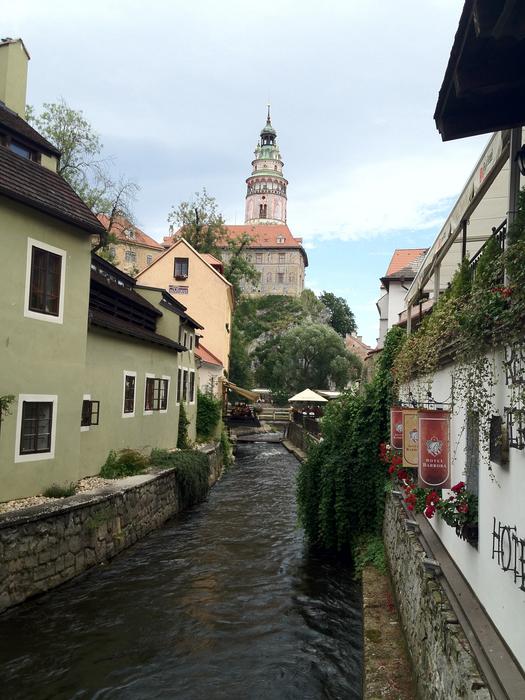 city and river Krumlov Czech Republic