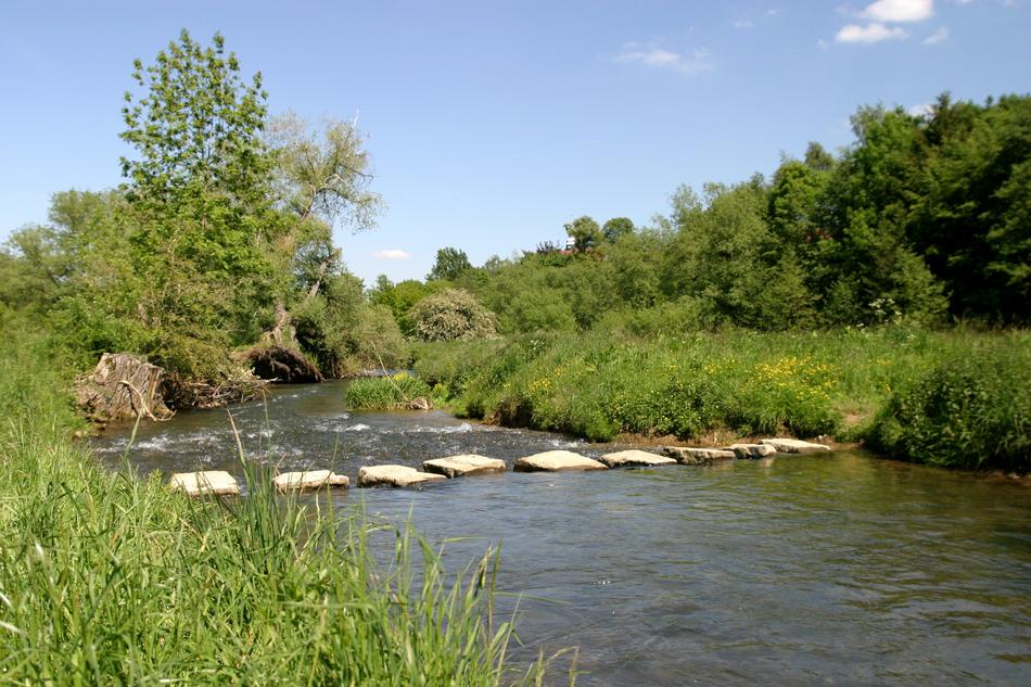 River Water Crossing stones