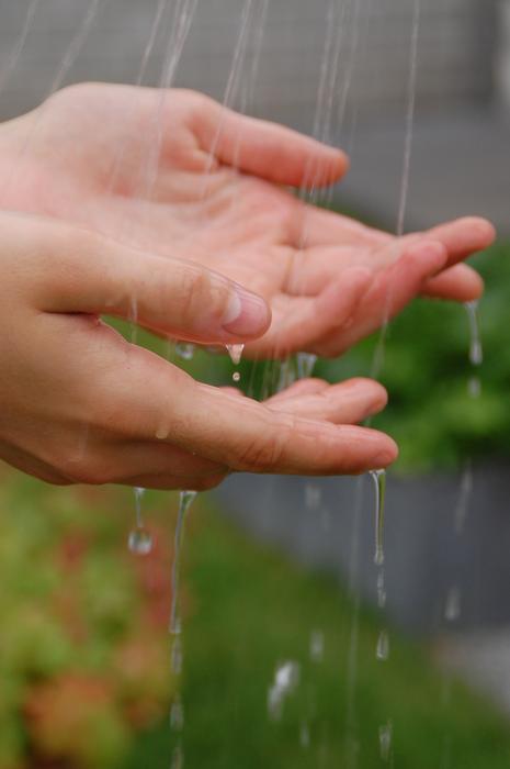 Drops Of Water and hands