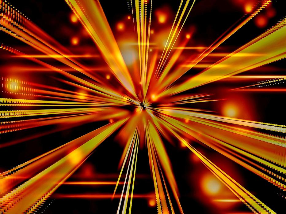zoom effect fire sparks as background