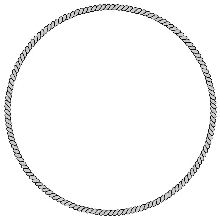 Circle hawser, at white background, clipart