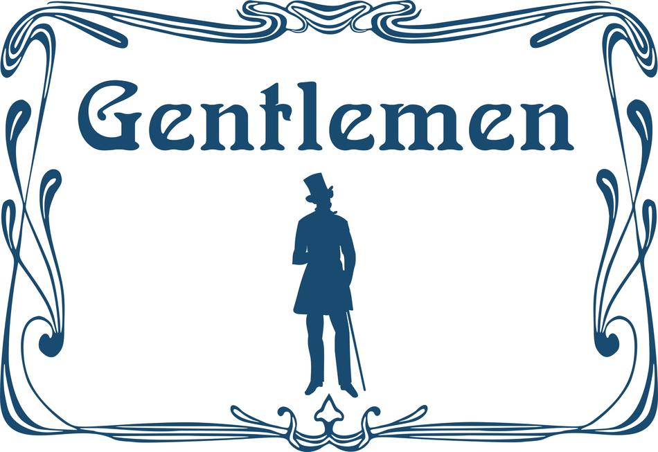 gentleman gentlemen toilet gents