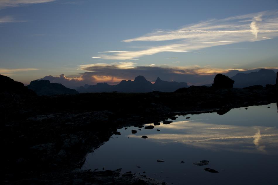 Blue Hour over Waterside, scenic landscape