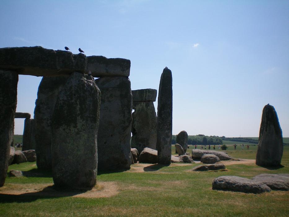 stones in a meadow in england