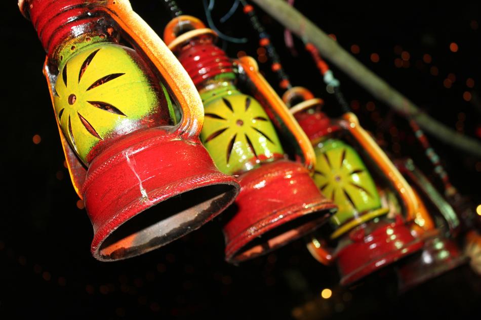 Yellow Red Lamp