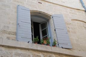Open Window Shutters
