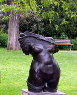 female Torso, contemporary Sculpture in park