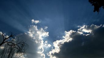 Clouds Rays Of Light Dark