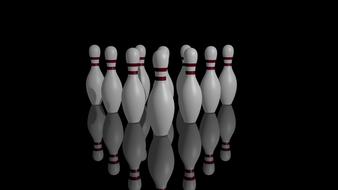 bowling pins clipart