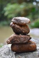 Rock Formation on River