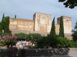 fortress architecture in Alhambra Andalusia