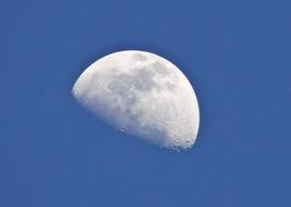 Scene of Moon at Day India