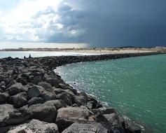 landscape of Cape Of Agde Dam