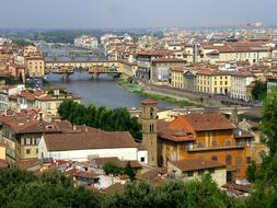 cityscape of Florence Ponte Vecchia Tuscany