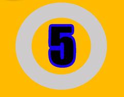 five number numbers digit design
