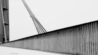 Black And White photo of Bridge Dusseldorf