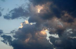 Paynes-Grey Shadows Clouds on Sky