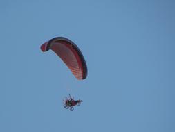 hobby, flying on a motorized paraglider