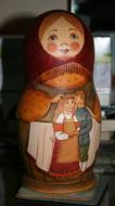 wooden Matrioshka Dolls Mother