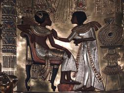 golden egyptian painting