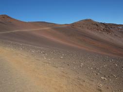 sand hills near a volcano in hawaii